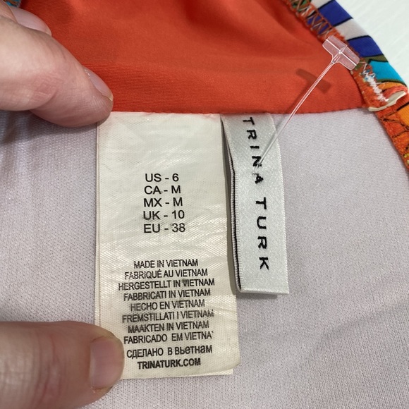 Trina Turk bikini top size 6 - Picture 3 of 4